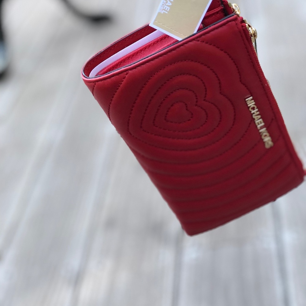NWT Michael Kors double zip lamb leather wallet - Picture 5 of 8